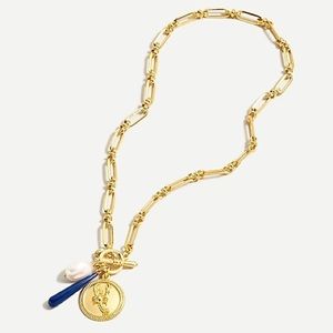 J Crew Lobster charm chain necklace nwt